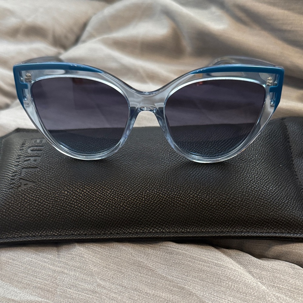 Furla Blue Cat-Eye Sunglasses